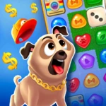 super pug story match 3 puzzle android application logo